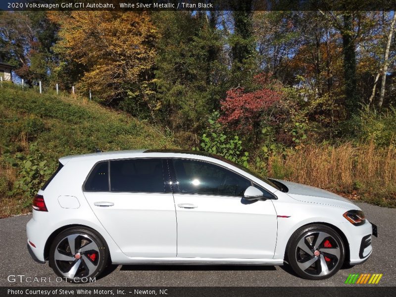 2020 Golf GTI Autobahn White Silver Metallic