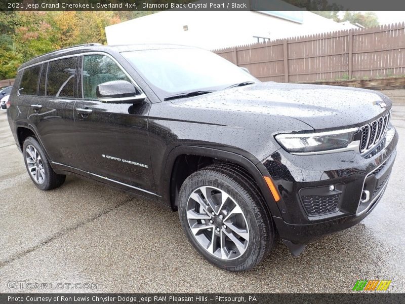 Diamond Black Crystal Pearl / Black 2021 Jeep Grand Cherokee L Overland 4x4