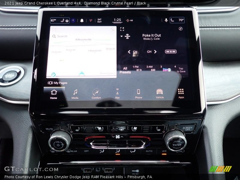 Diamond Black Crystal Pearl / Black 2021 Jeep Grand Cherokee L Overland 4x4