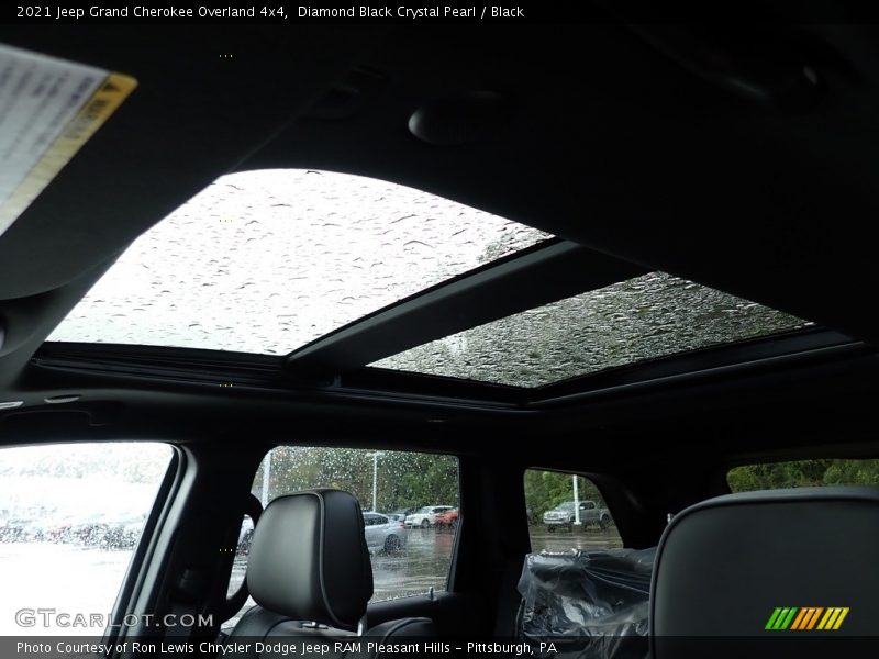 Sunroof of 2021 Grand Cherokee Overland 4x4