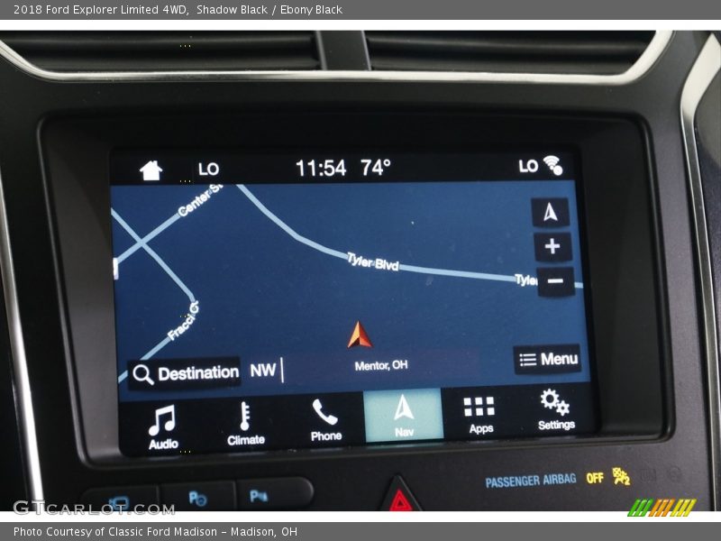 Shadow Black / Ebony Black 2018 Ford Explorer Limited 4WD