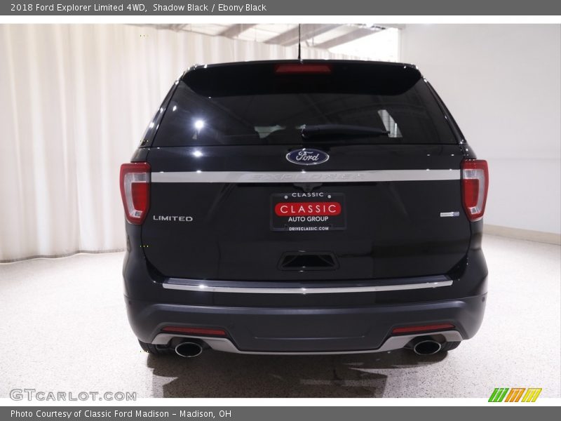 Shadow Black / Ebony Black 2018 Ford Explorer Limited 4WD