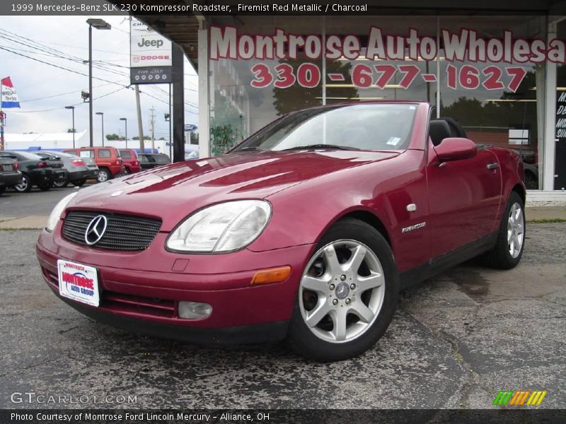 Firemist Red Metallic / Charcoal 1999 Mercedes-Benz SLK 230 Kompressor Roadster