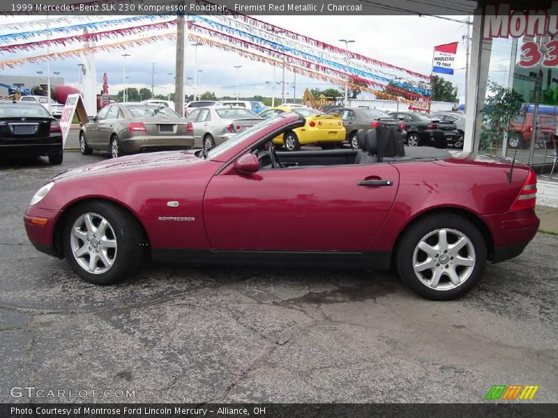 Firemist Red Metallic / Charcoal 1999 Mercedes-Benz SLK 230 Kompressor Roadster