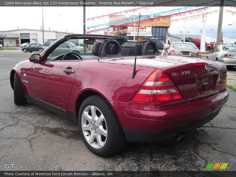 Firemist Red Metallic / Charcoal 1999 Mercedes-Benz SLK 230 Kompressor Roadster