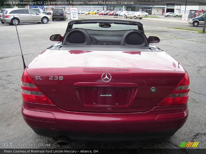 Firemist Red Metallic / Charcoal 1999 Mercedes-Benz SLK 230 Kompressor Roadster