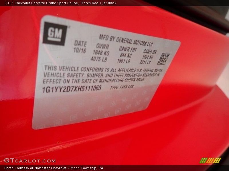 Torch Red / Jet Black 2017 Chevrolet Corvette Grand Sport Coupe