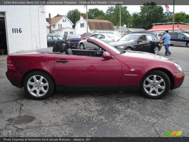 Firemist Red Metallic / Charcoal 1999 Mercedes-Benz SLK 230 Kompressor Roadster