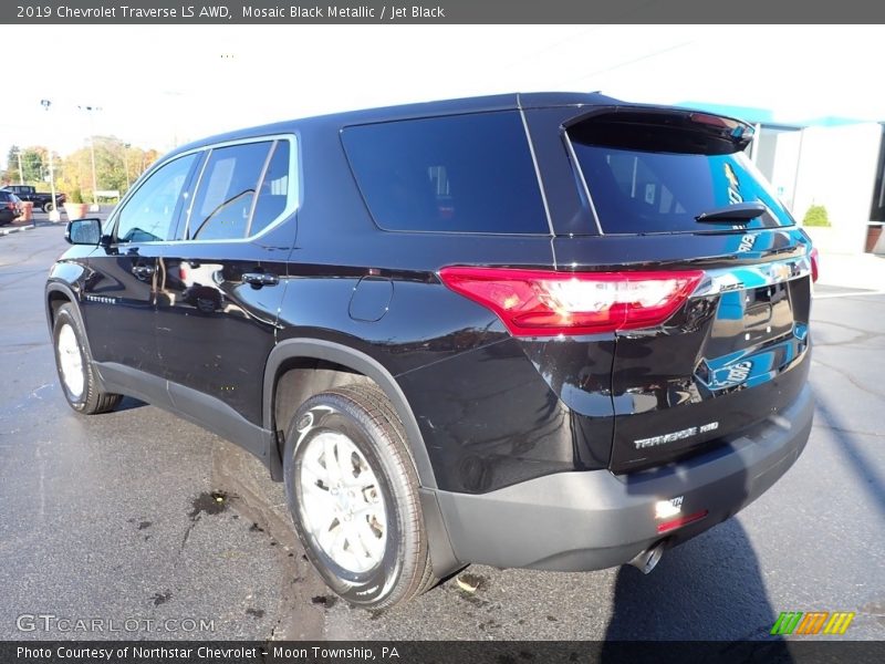 Mosaic Black Metallic / Jet Black 2019 Chevrolet Traverse LS AWD