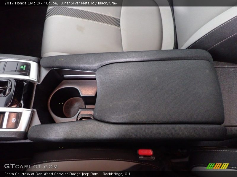 Lunar Silver Metallic / Black/Gray 2017 Honda Civic LX-P Coupe