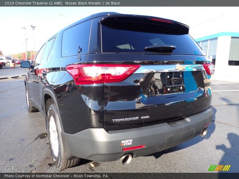 Mosaic Black Metallic / Jet Black 2019 Chevrolet Traverse LS AWD