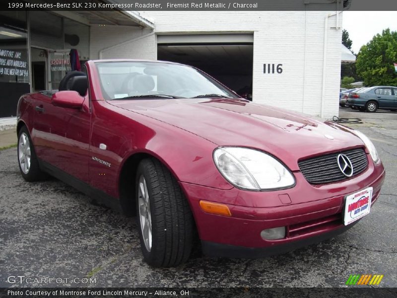 Firemist Red Metallic / Charcoal 1999 Mercedes-Benz SLK 230 Kompressor Roadster
