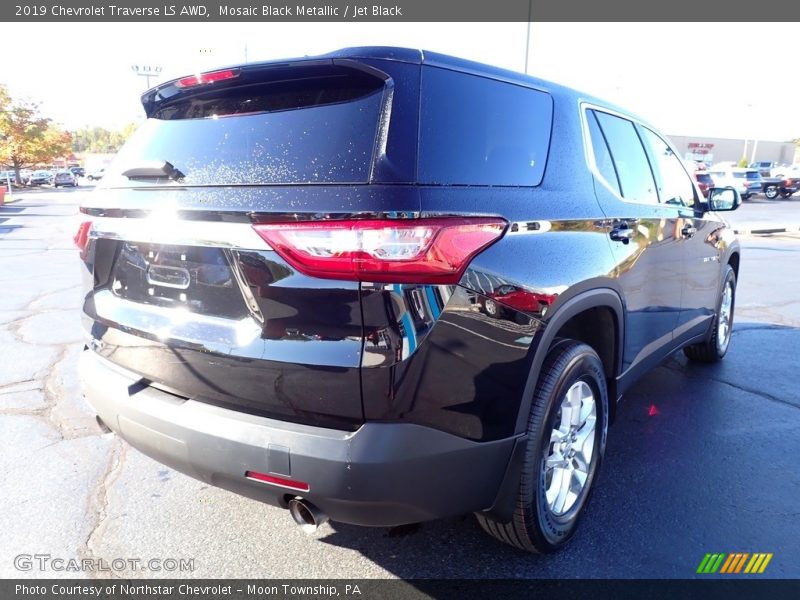 Mosaic Black Metallic / Jet Black 2019 Chevrolet Traverse LS AWD