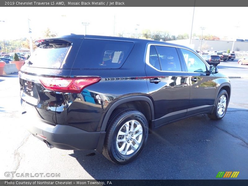 Mosaic Black Metallic / Jet Black 2019 Chevrolet Traverse LS AWD