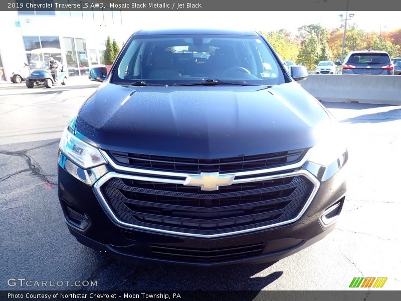Mosaic Black Metallic / Jet Black 2019 Chevrolet Traverse LS AWD