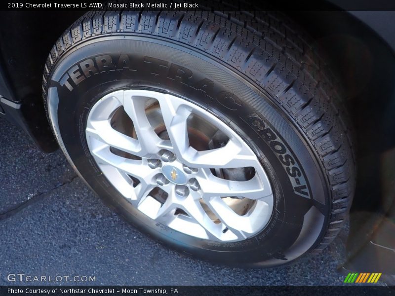 Mosaic Black Metallic / Jet Black 2019 Chevrolet Traverse LS AWD