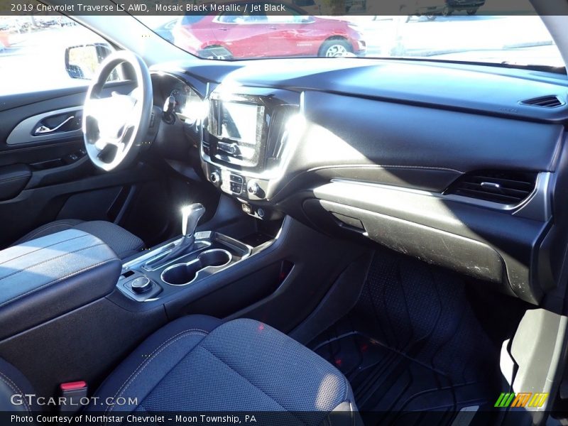 Mosaic Black Metallic / Jet Black 2019 Chevrolet Traverse LS AWD