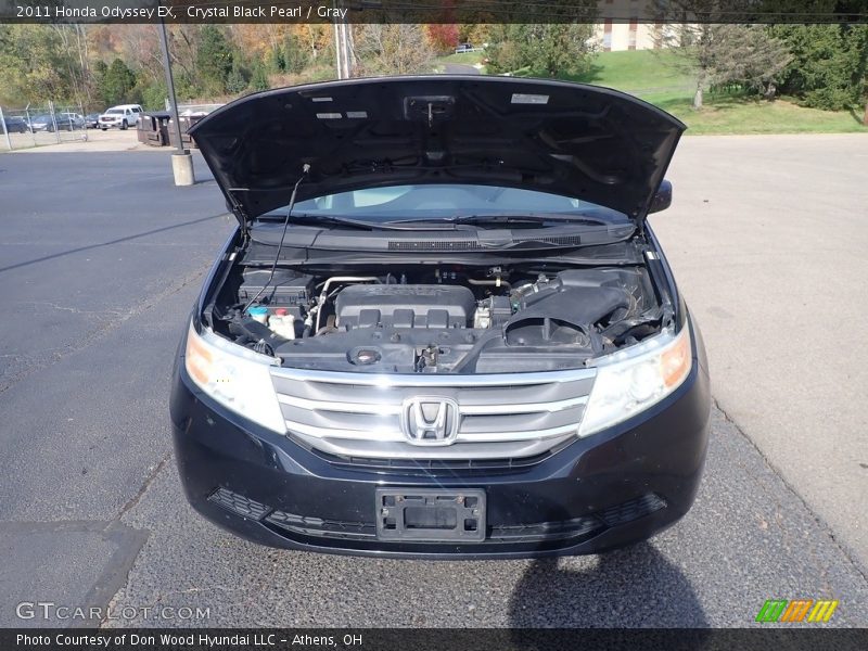 Crystal Black Pearl / Gray 2011 Honda Odyssey EX
