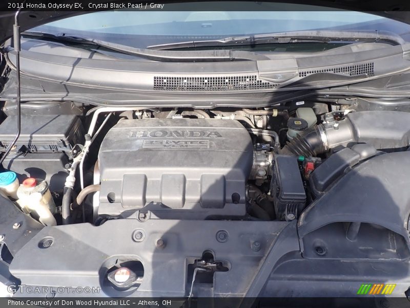 Crystal Black Pearl / Gray 2011 Honda Odyssey EX