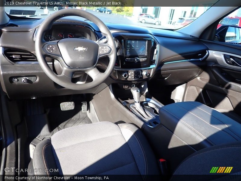 Mosaic Black Metallic / Jet Black 2019 Chevrolet Traverse LS AWD