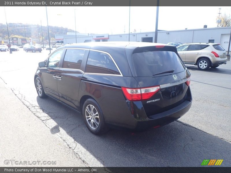 Crystal Black Pearl / Gray 2011 Honda Odyssey EX
