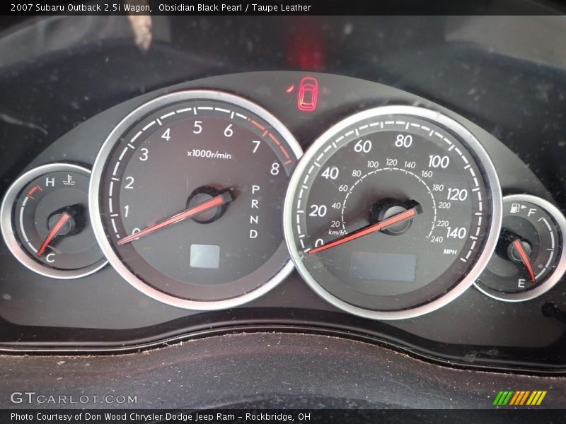 Obsidian Black Pearl / Taupe Leather 2007 Subaru Outback 2.5i Wagon