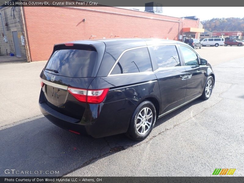 Crystal Black Pearl / Gray 2011 Honda Odyssey EX