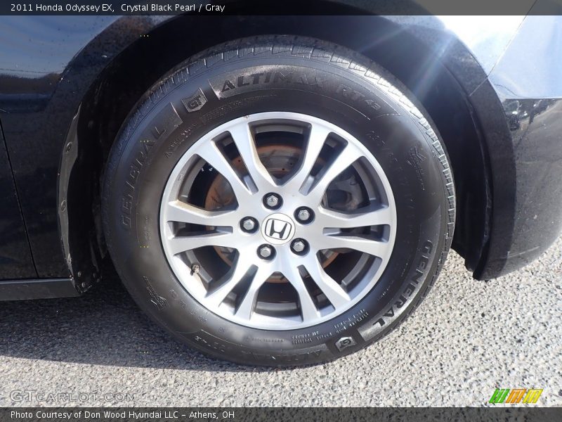 Crystal Black Pearl / Gray 2011 Honda Odyssey EX