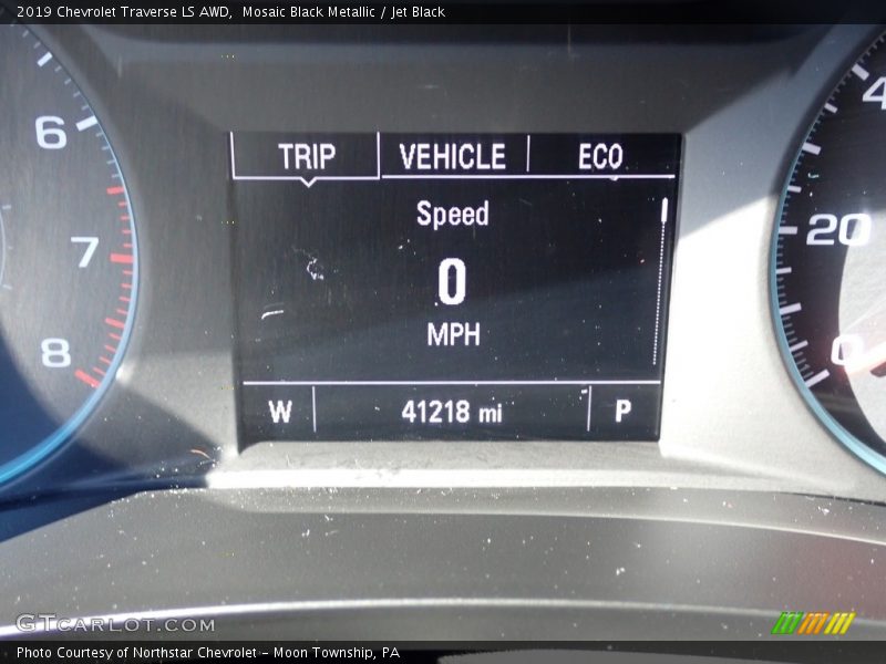 Mosaic Black Metallic / Jet Black 2019 Chevrolet Traverse LS AWD