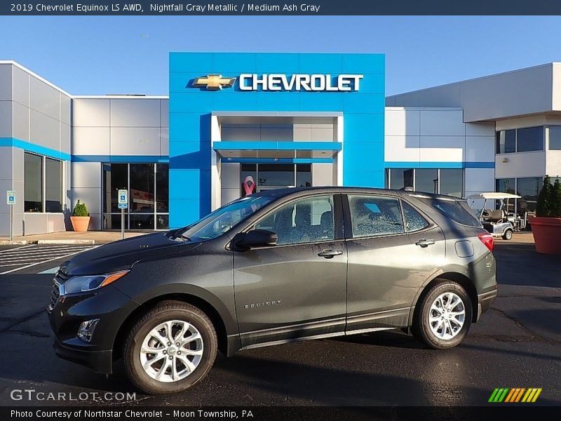 Nightfall Gray Metallic / Medium Ash Gray 2019 Chevrolet Equinox LS AWD