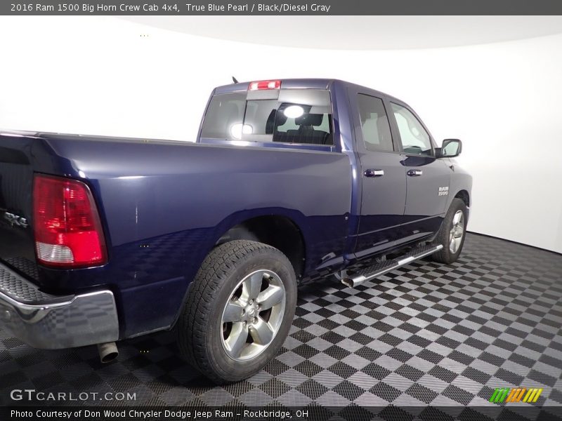 True Blue Pearl / Black/Diesel Gray 2016 Ram 1500 Big Horn Crew Cab 4x4
