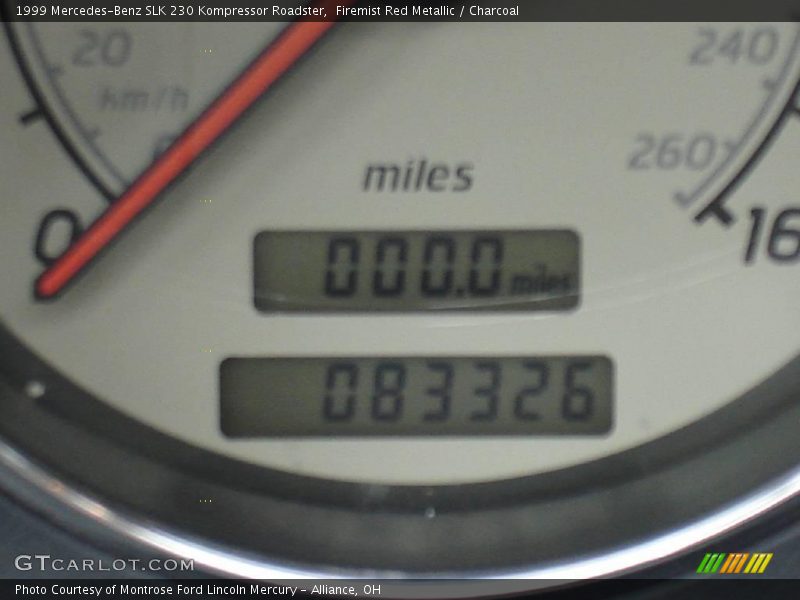 Firemist Red Metallic / Charcoal 1999 Mercedes-Benz SLK 230 Kompressor Roadster