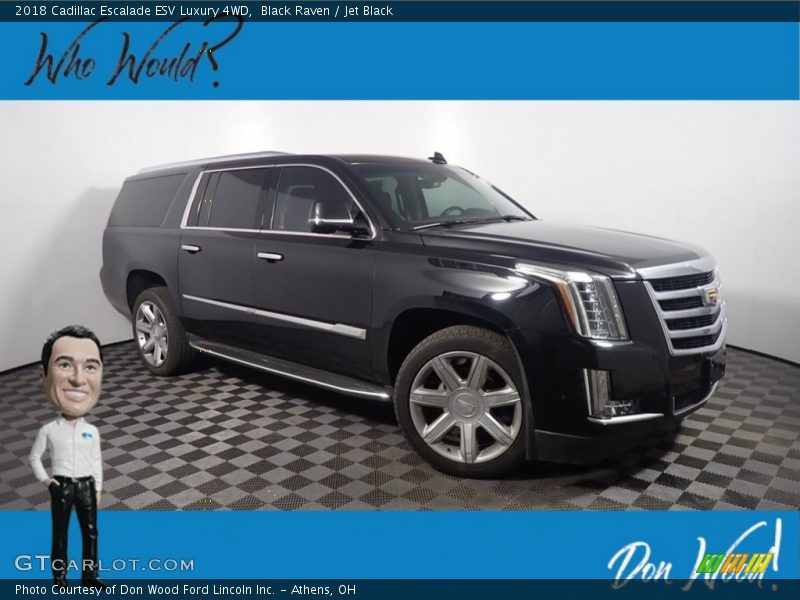 Black Raven / Jet Black 2018 Cadillac Escalade ESV Luxury 4WD
