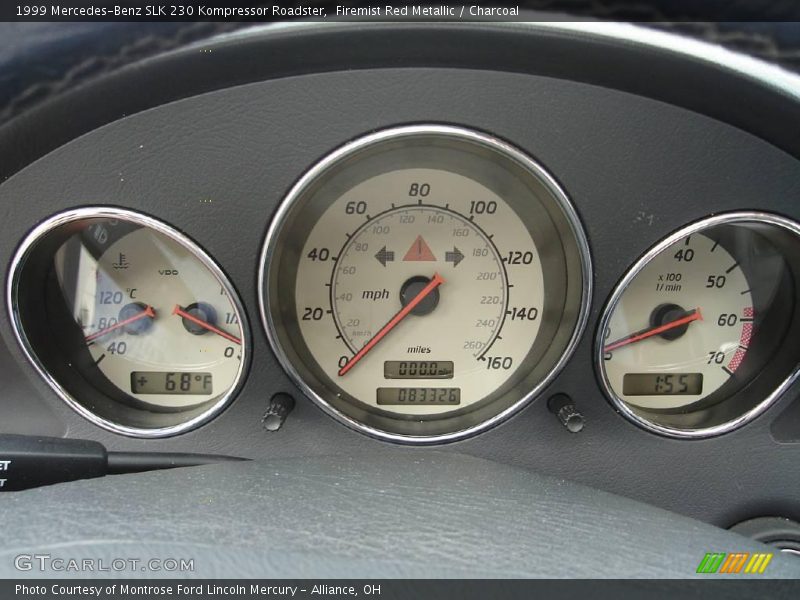 Firemist Red Metallic / Charcoal 1999 Mercedes-Benz SLK 230 Kompressor Roadster