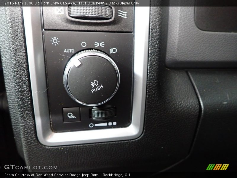 Controls of 2016 1500 Big Horn Crew Cab 4x4