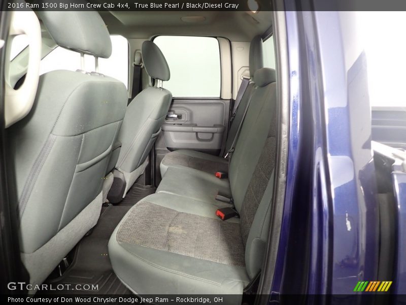 Rear Seat of 2016 1500 Big Horn Crew Cab 4x4