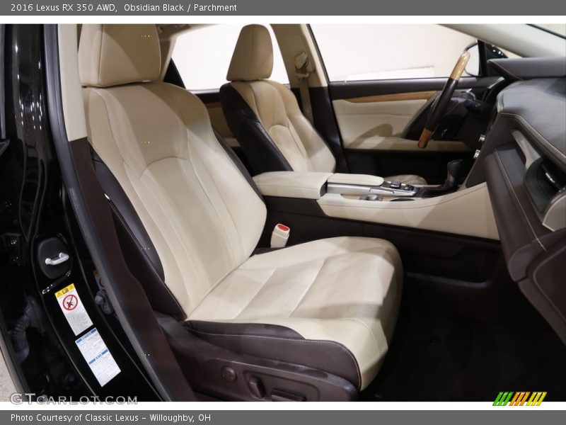 Front Seat of 2016 RX 350 AWD