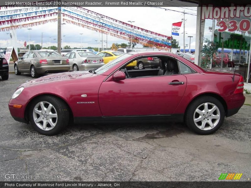Firemist Red Metallic / Charcoal 1999 Mercedes-Benz SLK 230 Kompressor Roadster