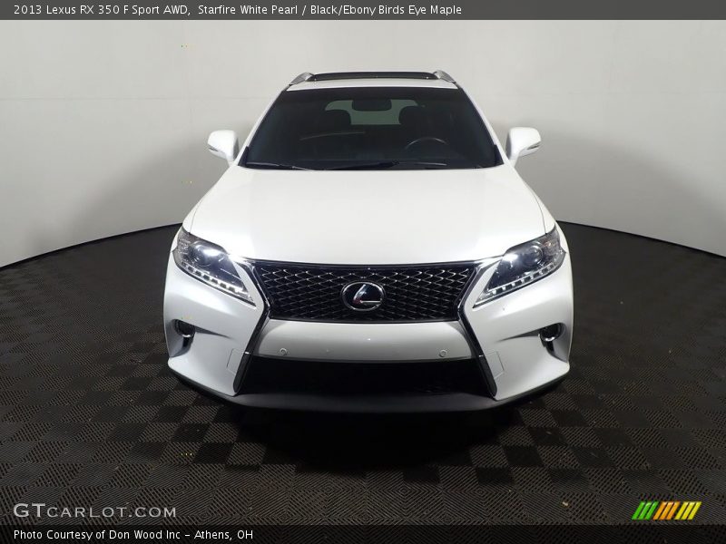 Starfire White Pearl / Black/Ebony Birds Eye Maple 2013 Lexus RX 350 F Sport AWD