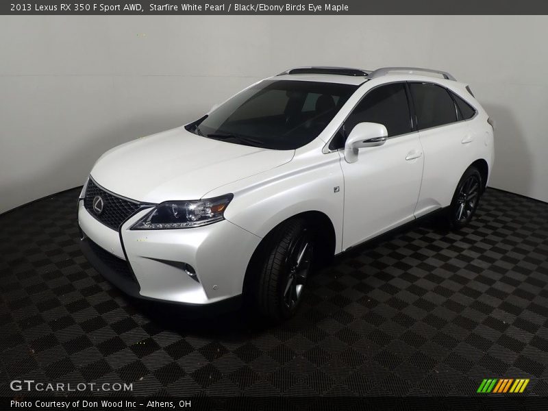 Starfire White Pearl / Black/Ebony Birds Eye Maple 2013 Lexus RX 350 F Sport AWD