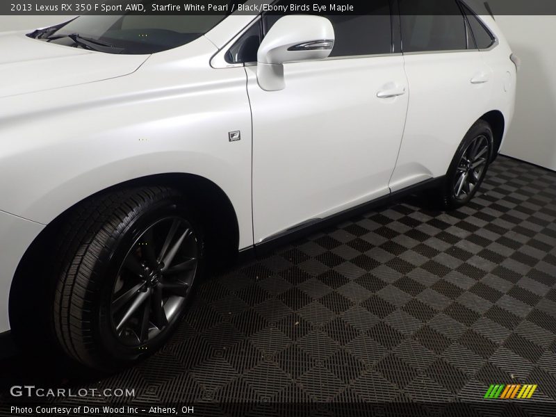Starfire White Pearl / Black/Ebony Birds Eye Maple 2013 Lexus RX 350 F Sport AWD