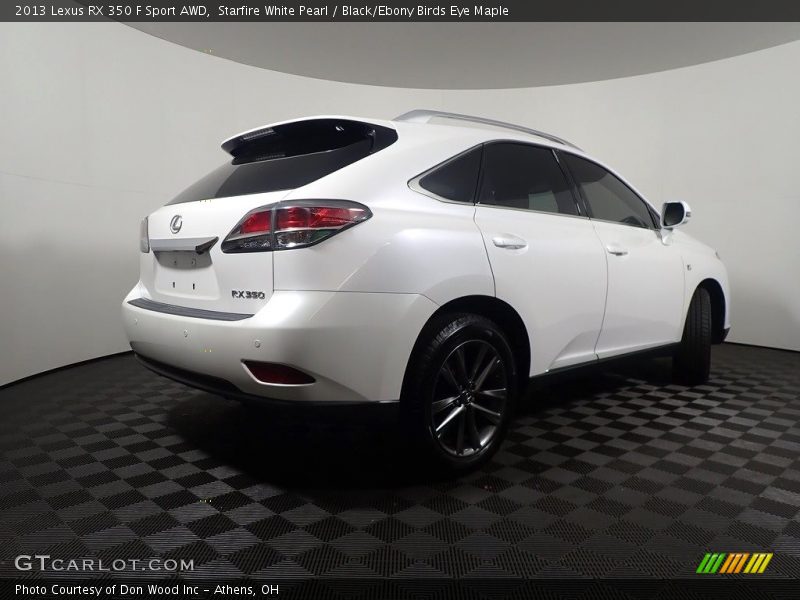 Starfire White Pearl / Black/Ebony Birds Eye Maple 2013 Lexus RX 350 F Sport AWD