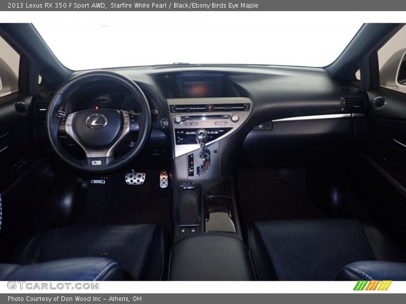 Starfire White Pearl / Black/Ebony Birds Eye Maple 2013 Lexus RX 350 F Sport AWD