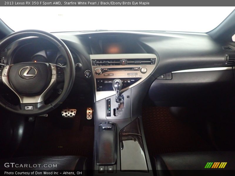 Starfire White Pearl / Black/Ebony Birds Eye Maple 2013 Lexus RX 350 F Sport AWD