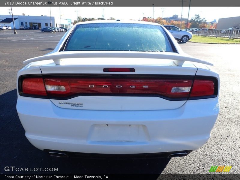 Bright White / Black/Red 2013 Dodge Charger SXT Plus AWD
