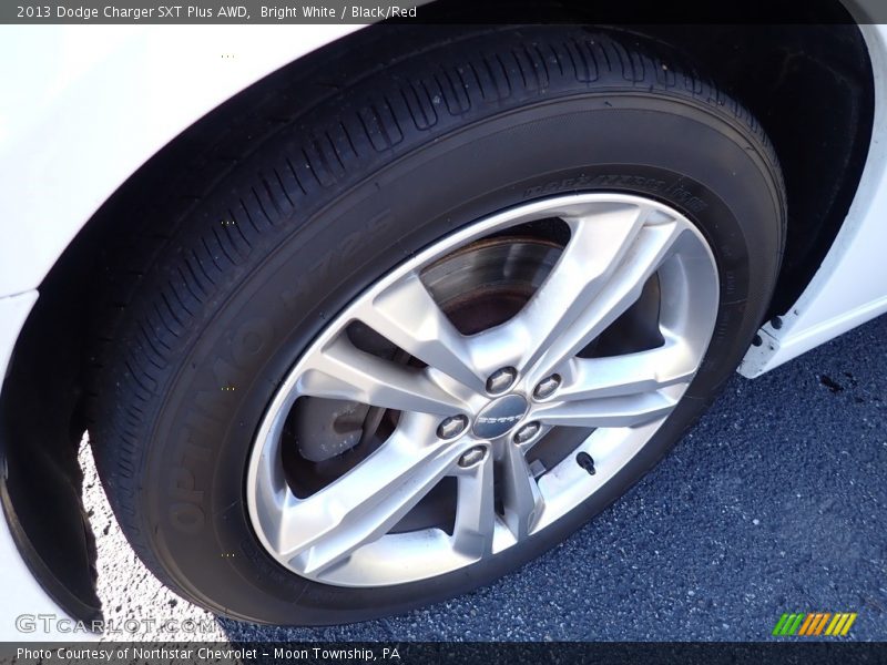 Bright White / Black/Red 2013 Dodge Charger SXT Plus AWD