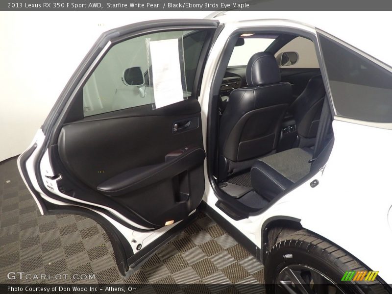 Starfire White Pearl / Black/Ebony Birds Eye Maple 2013 Lexus RX 350 F Sport AWD