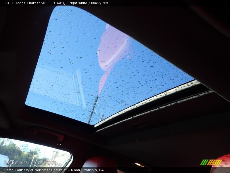 Bright White / Black/Red 2013 Dodge Charger SXT Plus AWD