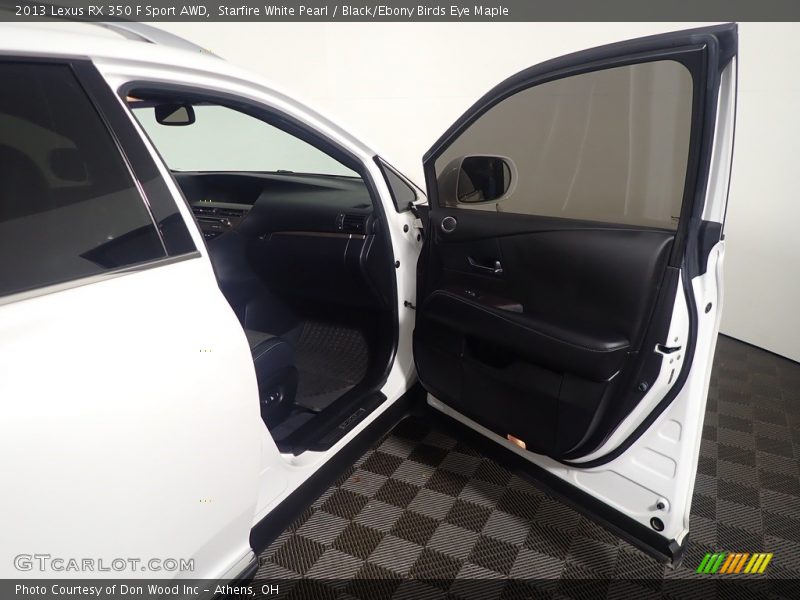Starfire White Pearl / Black/Ebony Birds Eye Maple 2013 Lexus RX 350 F Sport AWD