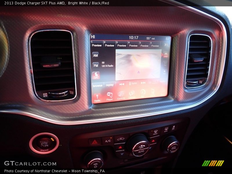 Bright White / Black/Red 2013 Dodge Charger SXT Plus AWD